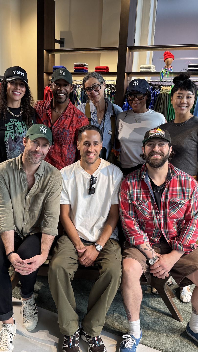 The styling and visual merchandising team on the sales floor of Walmart's New York City pop-up shop